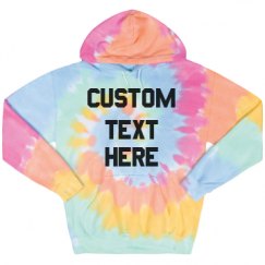 Unisex Tie-Dye Fleece Hoodie