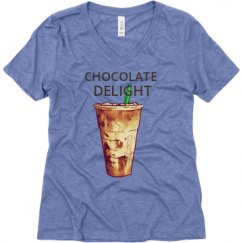 Ladies Relaxed Fit Super Soft Triblend V-Neck Tee