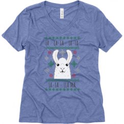 Ladies Relaxed Fit Super Soft Triblend V-Neck Tee