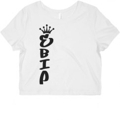 Ladies Slim Fit Crop Top Tee