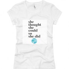 Ladies Slim Fit Basic Promo Jersey Tee