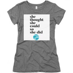Ladies Slim Fit Super Soft Triblend Tee