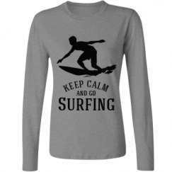 Ladies Relaxed Fit Basic Long Sleeve Tee