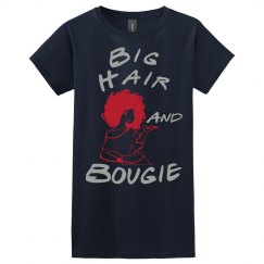 Big Hair and Bougie Tee-Navy