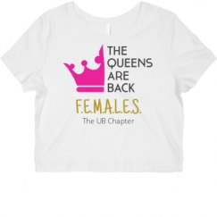 Ladies Slim Fit Crop Top Tee