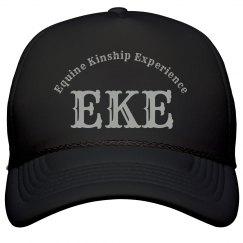 EKE Cowboy/Cowgirl Cap - Black/Silver