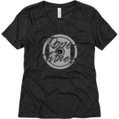 Ladies Relaxed Fit Super Soft Triblend V-Neck Tee