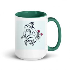 15oz Ceramic Mug with Color Inside