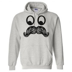 Mustache Face Hoodie