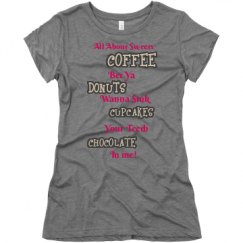 Ladies Slim Fit Super Soft Triblend Tee