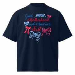 Unisex Organic Oversized High Neck T-Shirt