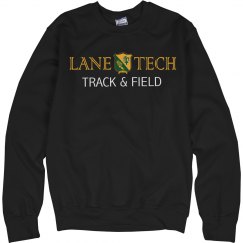 LT Track Unisex Basic Promo Crewneck Sweatshirt -Blk2