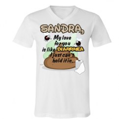 Unisex V-Neck Jersey Tee