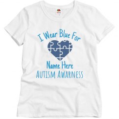 Custom Name Autism Awareness Shirt
