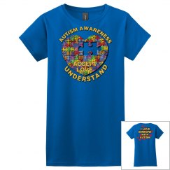 Autism Heart Puzzle Tee