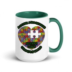 15oz Ceramic Mug with Color Inside