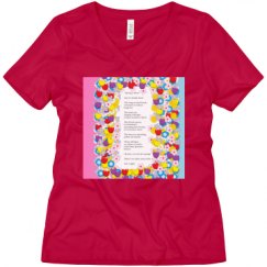 Ladies Relaxed Fit V-Neck Tee