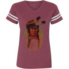 Ladies Relaxed Fit Vintage Sports Tee