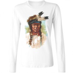 Ladies Relaxed Fit Basic Long Sleeve Tee