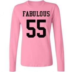 Ladies Relaxed Fit Basic Long Sleeve Tee