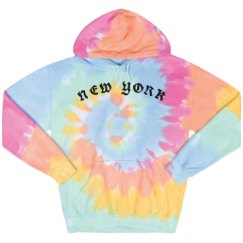Unisex Tie-Dye Fleece Hoodie
