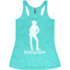 Ladies Slim Fit Super Soft Racerback Triblend Tank