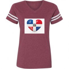 Ladies Relaxed Fit Vintage Sports Tee