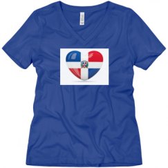 Ladies Relaxed Fit V-Neck Tee