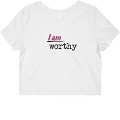 Ladies Slim Fit Crop Top Tee