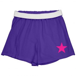 Pink star cheer shorts