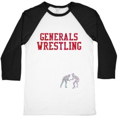 Glitter Wrestling 3/4 tee