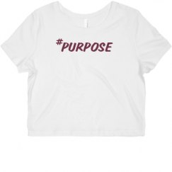 Ladies Slim Fit Crop Top Tee