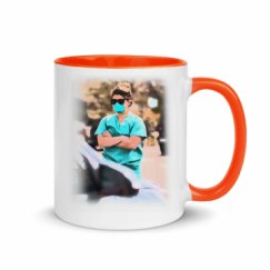 11oz Ceramic Mug with Color Inside