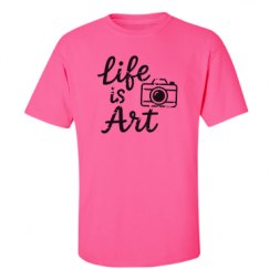 Unisex Ultra Cotton Safety Neon Crewneck Tee