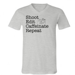 Unisex V-Neck Jersey Tee