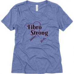 Ladies Relaxed Fit Super Soft Triblend V-Neck Tee