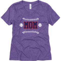 Ladies Relaxed Fit Super Soft Triblend V-Neck Tee