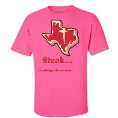 Unisex Ultra Cotton Safety Neon Crewneck Tee