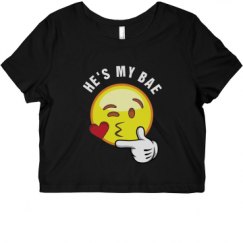 Ladies Slim Fit Crop Top Tee