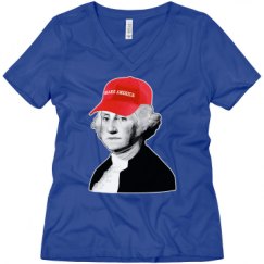 Ladies Relaxed Fit V-Neck Tee