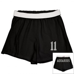 Aquarius Sporty Zodiac Shorts