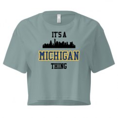 Ladies Festival Cali Crop Top Tee