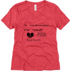 Ladies Relaxed Fit Super Soft Triblend V-Neck Tee