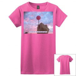 Pink Lollipop Sunset Lucy LaRue Photo Fitted Tee