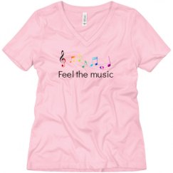 Ladies Relaxed Fit V-Neck Tee