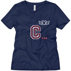 Ladies Relaxed Fit V-Neck Tee