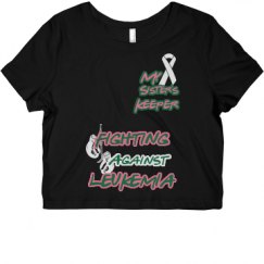 Ladies Slim Fit Crop Top Tee