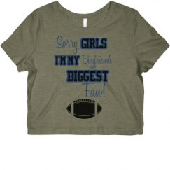 Ladies Slim Fit Crop Top Tee