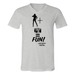 Unisex V-Neck Jersey Tee