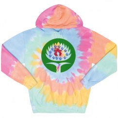 Unisex Tie-Dye Fleece Hoodie